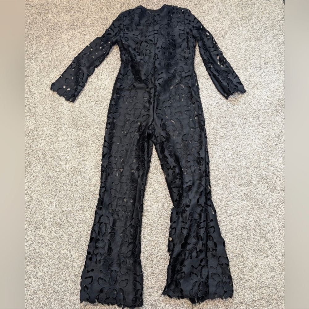 Gorgeous Self Portrait Guipere Lace Jumpsuit, size 6, EUC - Picture 6 of 9
